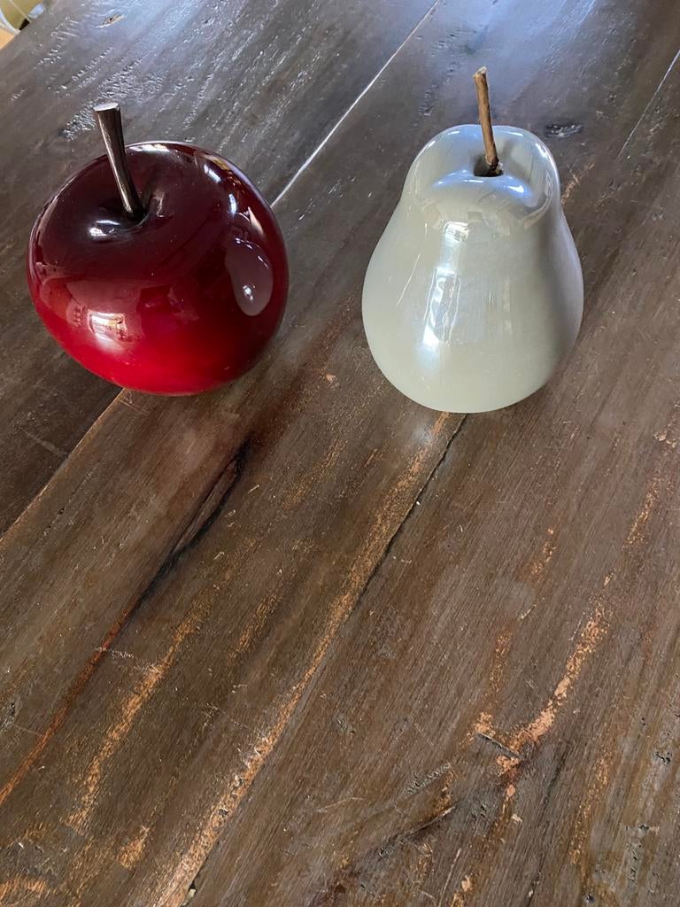 Decoratie appel en peer, Huis en Inrichting, Woonaccessoires | Overige, Ophalen, Zo goed als nieuw
