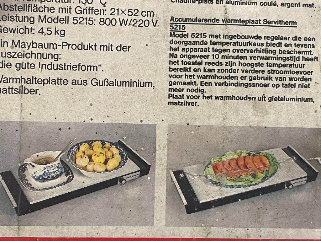 Plaque chauffante Maybaum 5215, Maison & Meubles, Cuisine | Vaisselle, Enlèvement, Utilisé