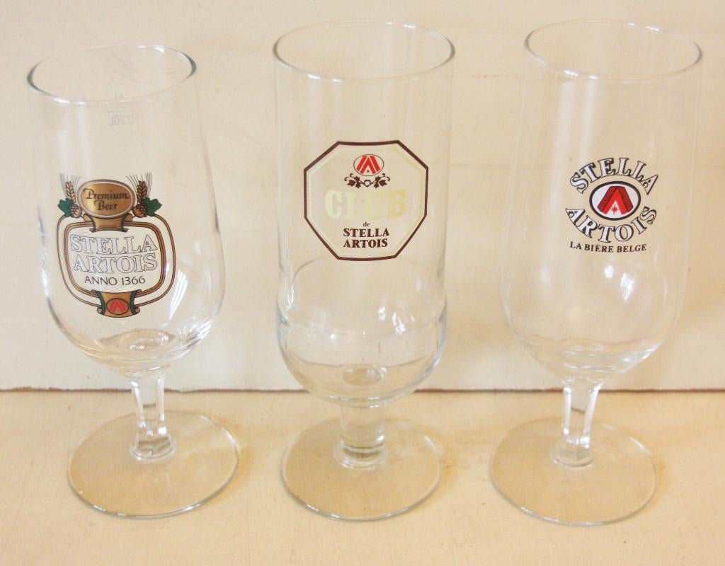 Zeldzame Oude Speciale Stella Artois Glazen, Enlèvement ou Envoi, Comme neuf, Verre à bière