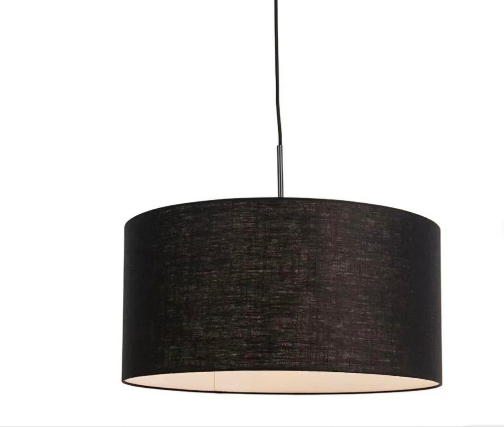 Grande suspension abat-jour noir, Enlèvement, Utilisé, Tissus, Moins de 50 cm