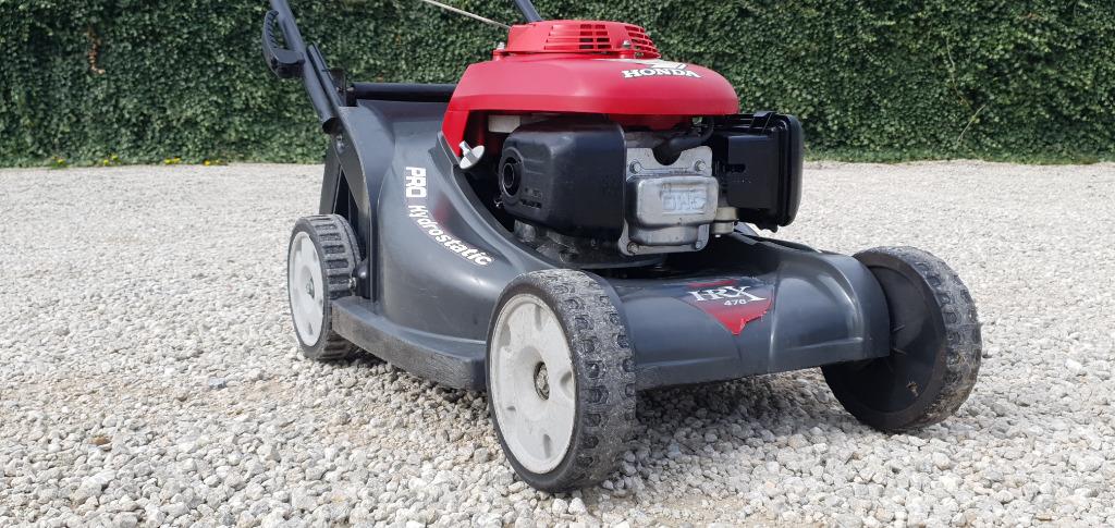 grasmaaier Honda HRX 476, mulcher, nooit zak ledigen.!!, Ophalen, Zo goed als nieuw, Opvangbak