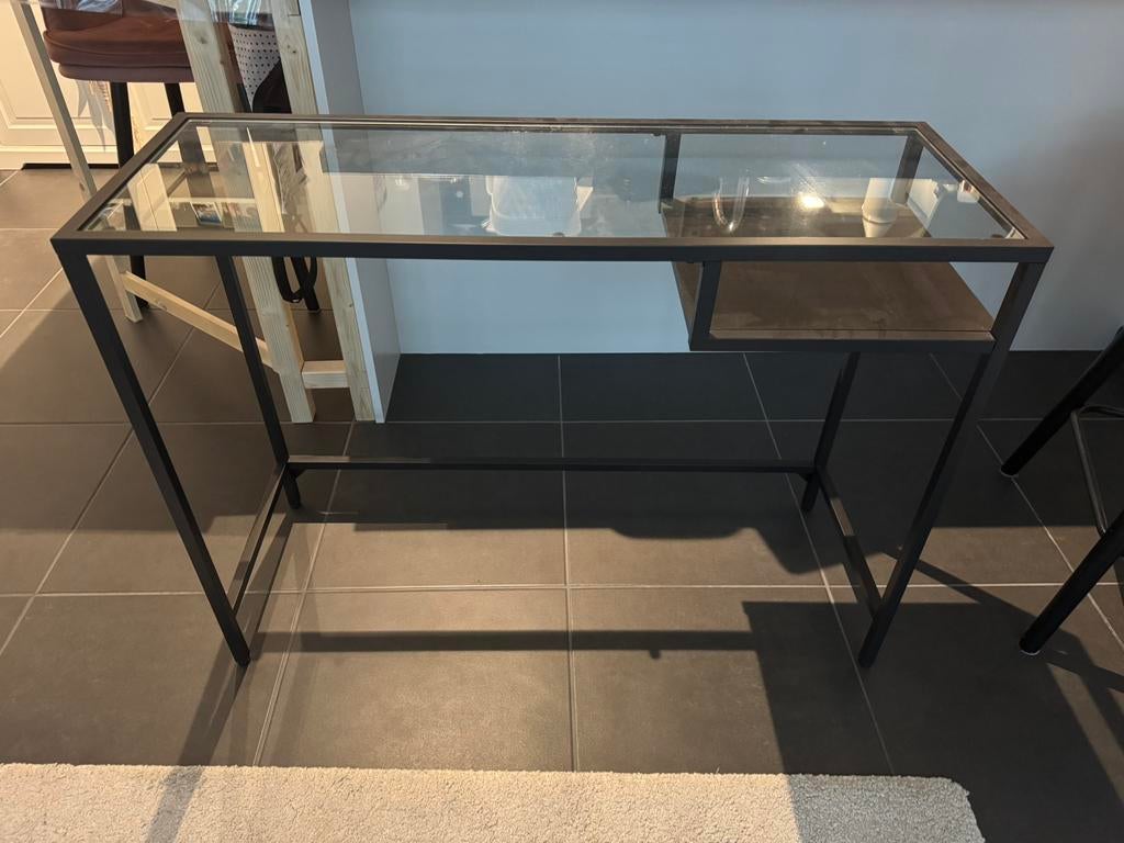 Glazen tafel Ikea, Ophalen, Zo goed als nieuw, Glas