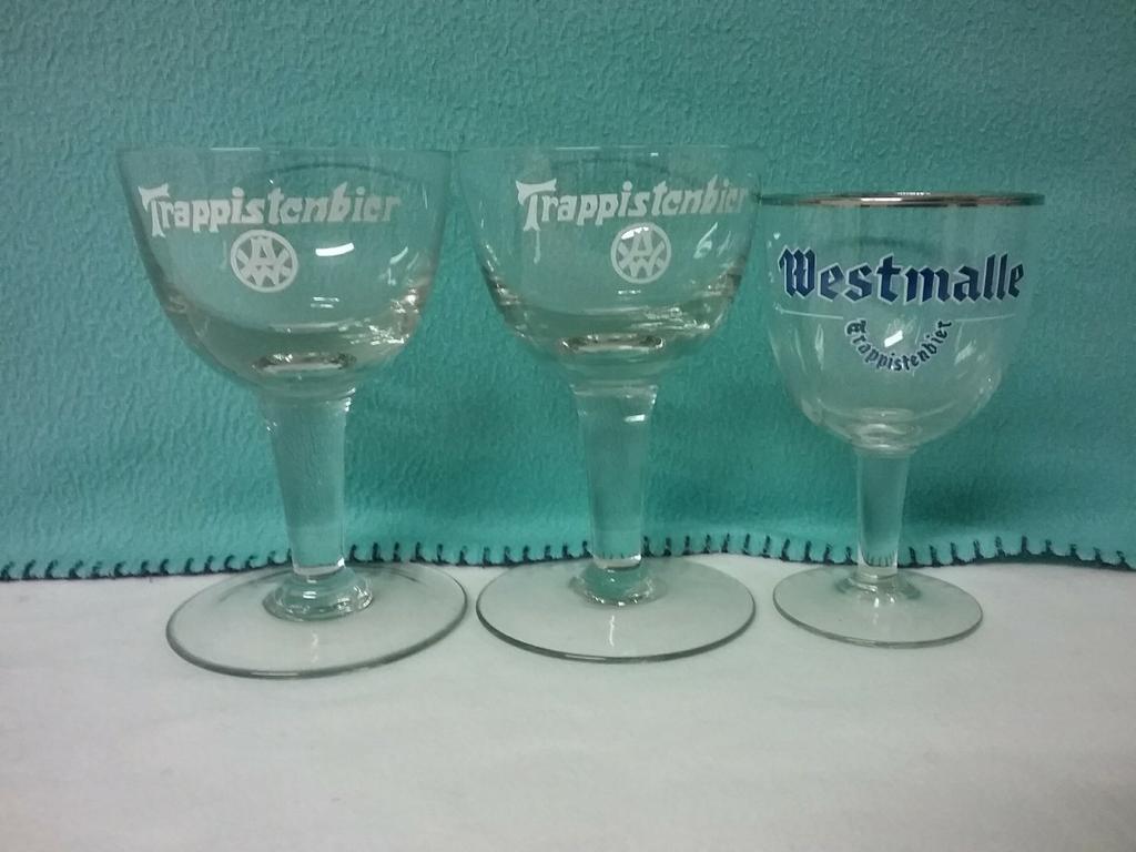 Verres à bière trappiste Westmalle, Collections, Enlèvement ou Envoi, Comme neuf