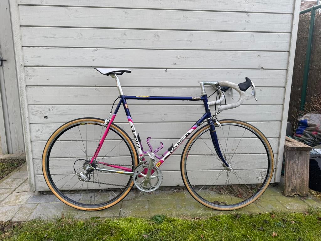 Retro eddy merckx strada - 58, Fietsen en Brommers, Ophalen, Zo goed als nieuw, Carbon