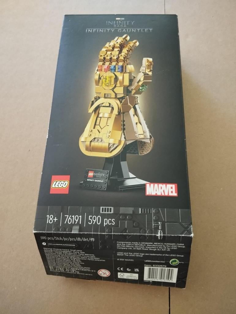 LEGO 76191 Marvel Infinity Handschoen, Ophalen of Verzenden, Gebruikt, Complete set, Lego