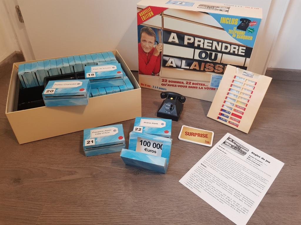 Jeu À prendre ou à laisser en parfait état, Ophalen, Zo goed als nieuw