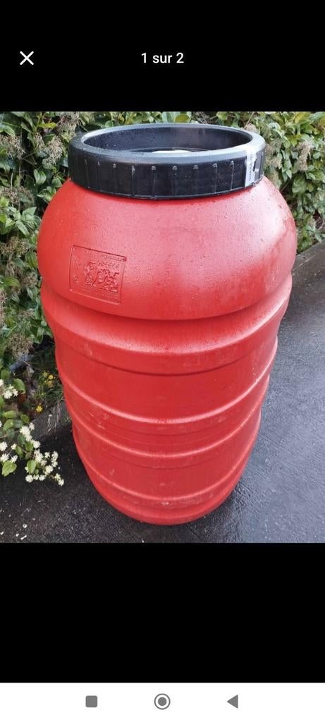Fût 220 litre bidon, Jardin & Terrasse, Barils de pluie, Enlèvement, Comme neuf