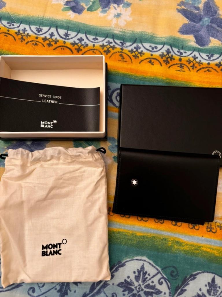 Montblanc kaarthouder, Bijoux, Sacs & Beauté, Porte-monnaie & Portefeuilles, Neuf, Autres marques, Cuir, Enlèvement