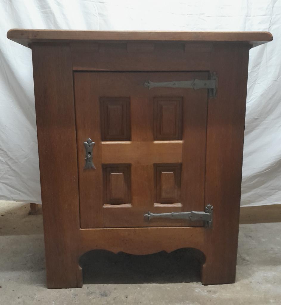 Meuble armoire chêne massif - Vintage années 1970, Maison & Meubles, Enlèvement, Utilisé