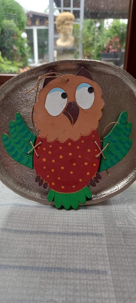 uil in terracotta om op te op hangen ., Ophalen of Verzenden, Nieuw