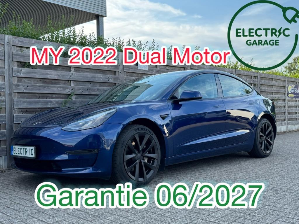 Model 3 Long Range Dual *Garantie*, Auto's, Tesla, Automaat, Blauw, 370 kW, Leder