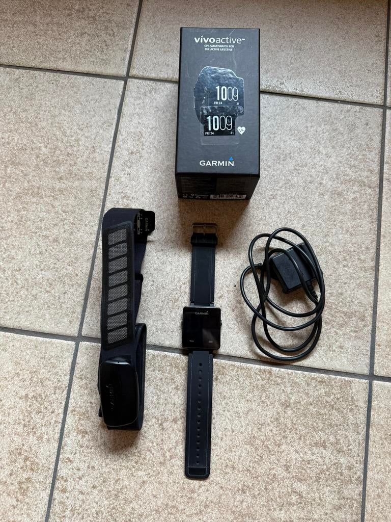 Sportuurwerk garmin vivoactive, Ophalen, Gebruikt, Zwart, Garmin