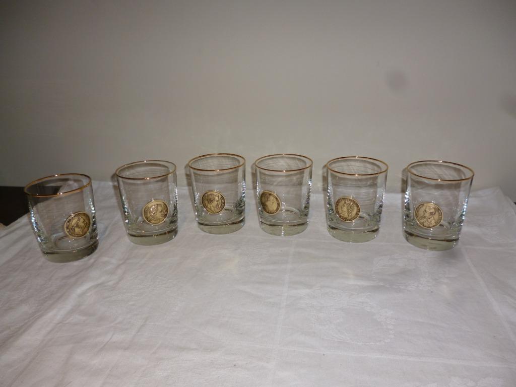 6 Verres à Whisky verre à boire NAPOLEON III EMPEREUR, Enlèvement ou Envoi
