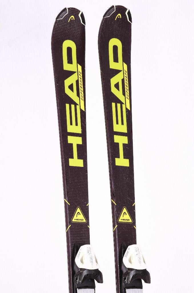 160 kinder ski's HEAD SUPERSHAPE TEAM, black/green, 140 tot 160 cm, Gebruikt, Ophalen of Verzenden, Carve