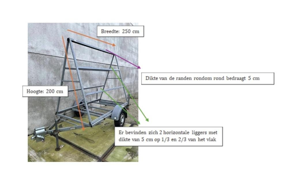 reclame aanhangwagen, Enlèvement, Comme neuf