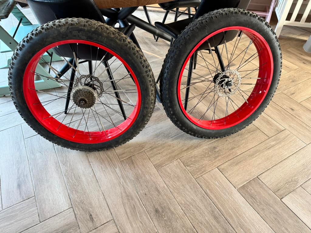 Fiets wielen 26’ (velg 100), Fietsen en Brommers, Fietsonderdelen, Ophalen, Gebruikt, Algemeen, Wiel