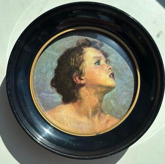 2 ingelijste werkjes, Antiek en Kunst, Kunst | Tekeningen en Fotografie, Ophalen