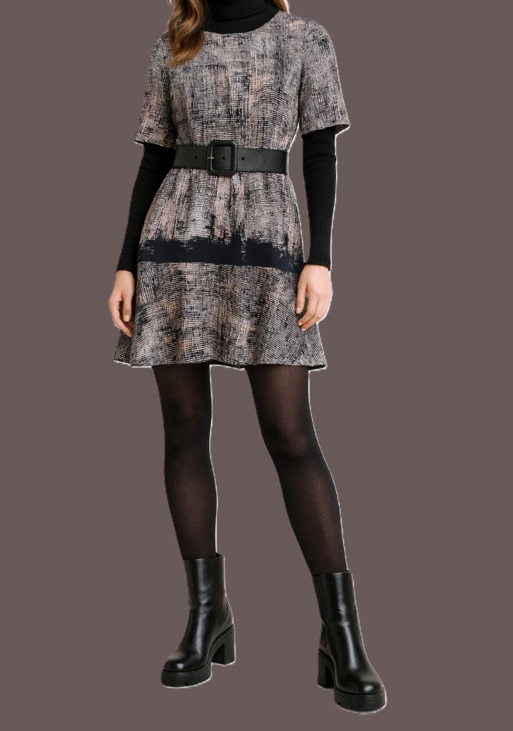 jurk van Caroline Biss maat 36, Kleding | Dames, Ophalen of Verzenden, Zo goed als nieuw, Maat 36 (S), Grijs