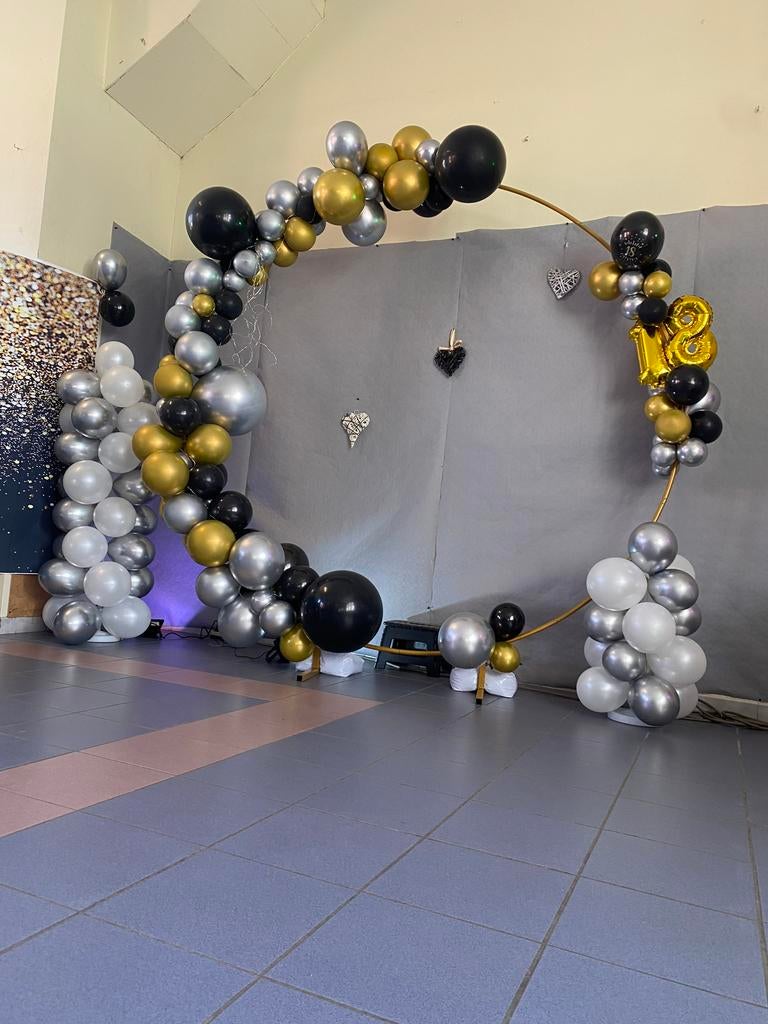 Arche a ballons grand format 2m20 plus de 400 ballons divers, Enlèvement, Comme neuf, Article de fête