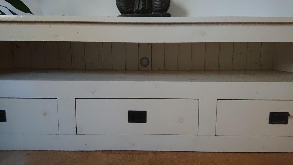 Witte tv-kast, televisie meubel, Huis en Inrichting, Ophalen