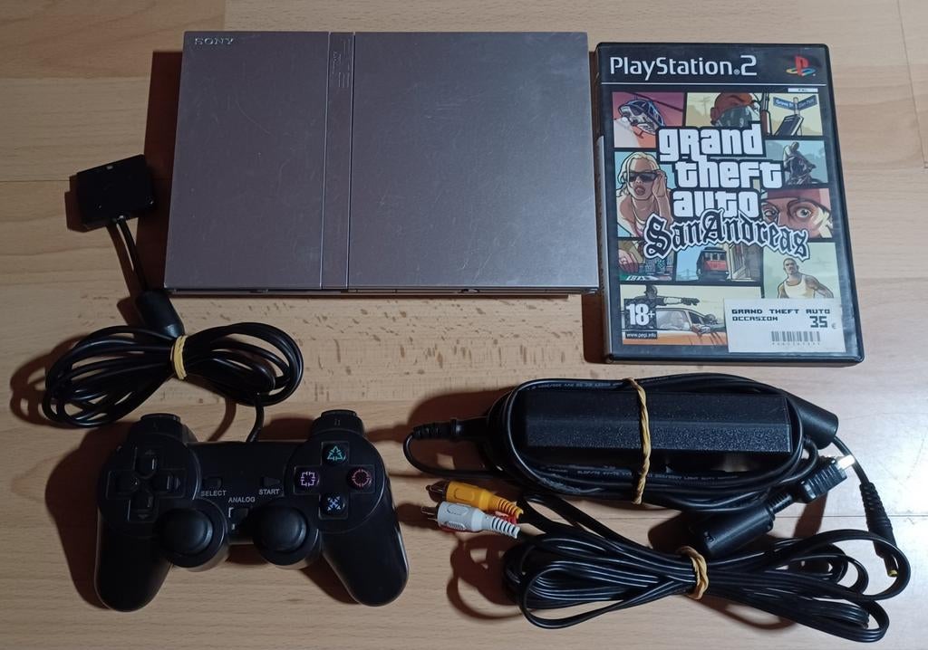 Console Sony PlayStation 2 Slim, Consoles de jeu & Jeux vidéo, Consoles de jeu | Sony PlayStation 2, Enlèvement ou Envoi, Avec 1 manette