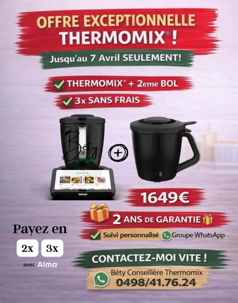 Thermomix TM7  PLUS QUE 5 JOURS ! FIN LE 7 AVRIL, Enlèvement, Comme neuf