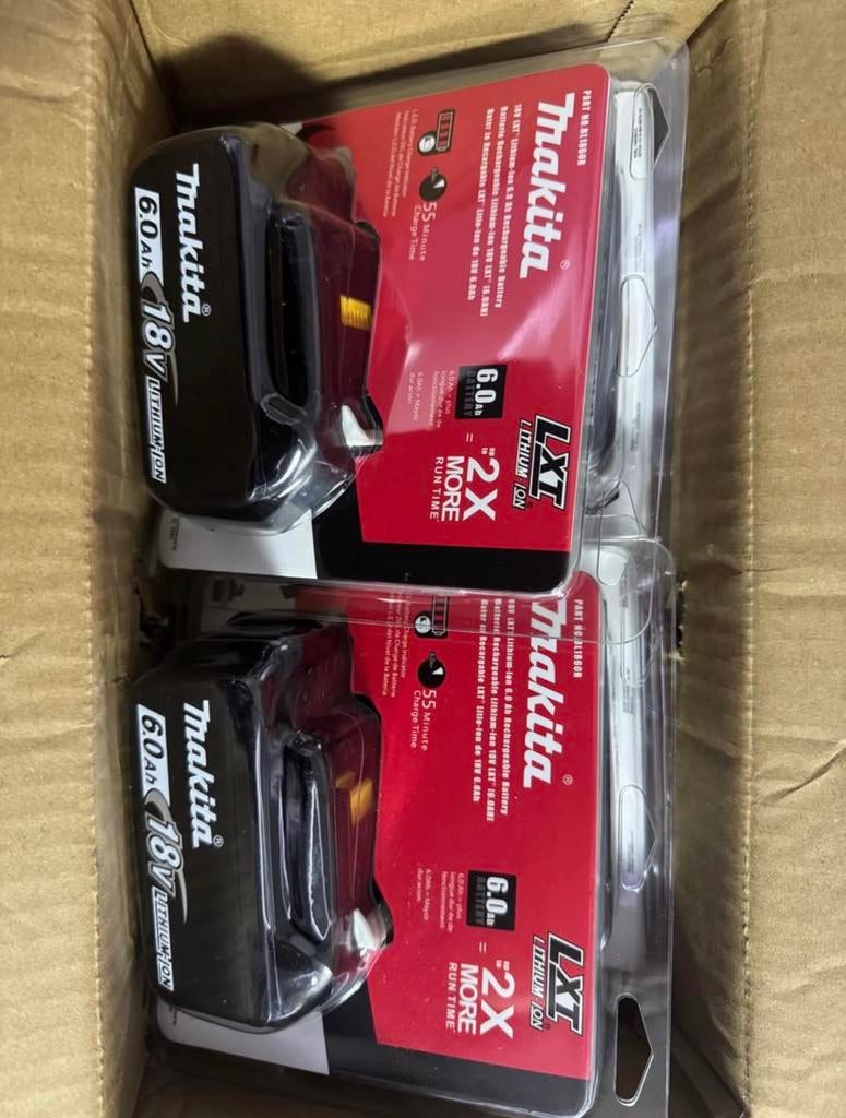 Batterie makita 18V 6.0ah (lot de 4), Enlèvement, Neuf