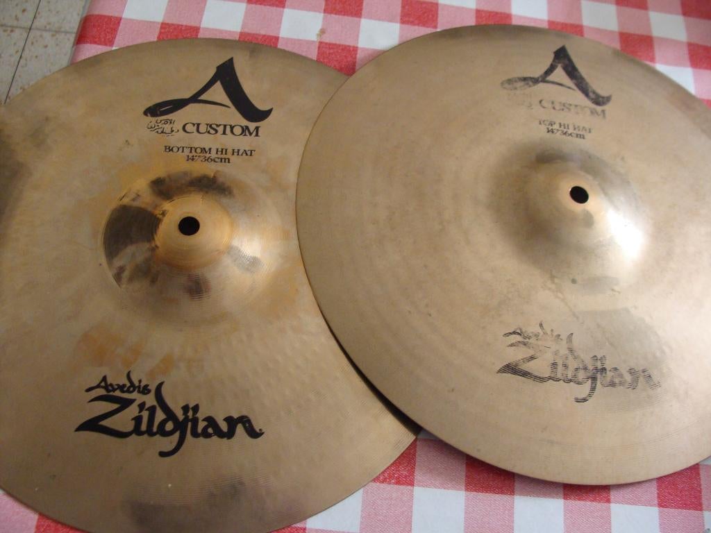 A' Zildjian custom 14" hi-hat, Muziek en Instrumenten, Drumstellen en Slagwerk, Ophalen of Verzenden, Gebruikt