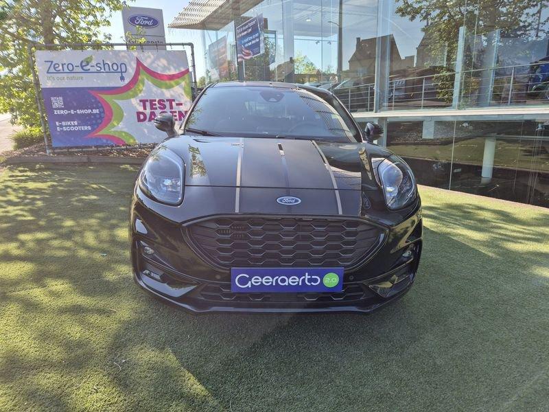 Ford Puma Ecoboost mHEV ST-Line V AUT, Auto's, Ford, Zwart, Parkeersensor, Leder en Stof, Zwart