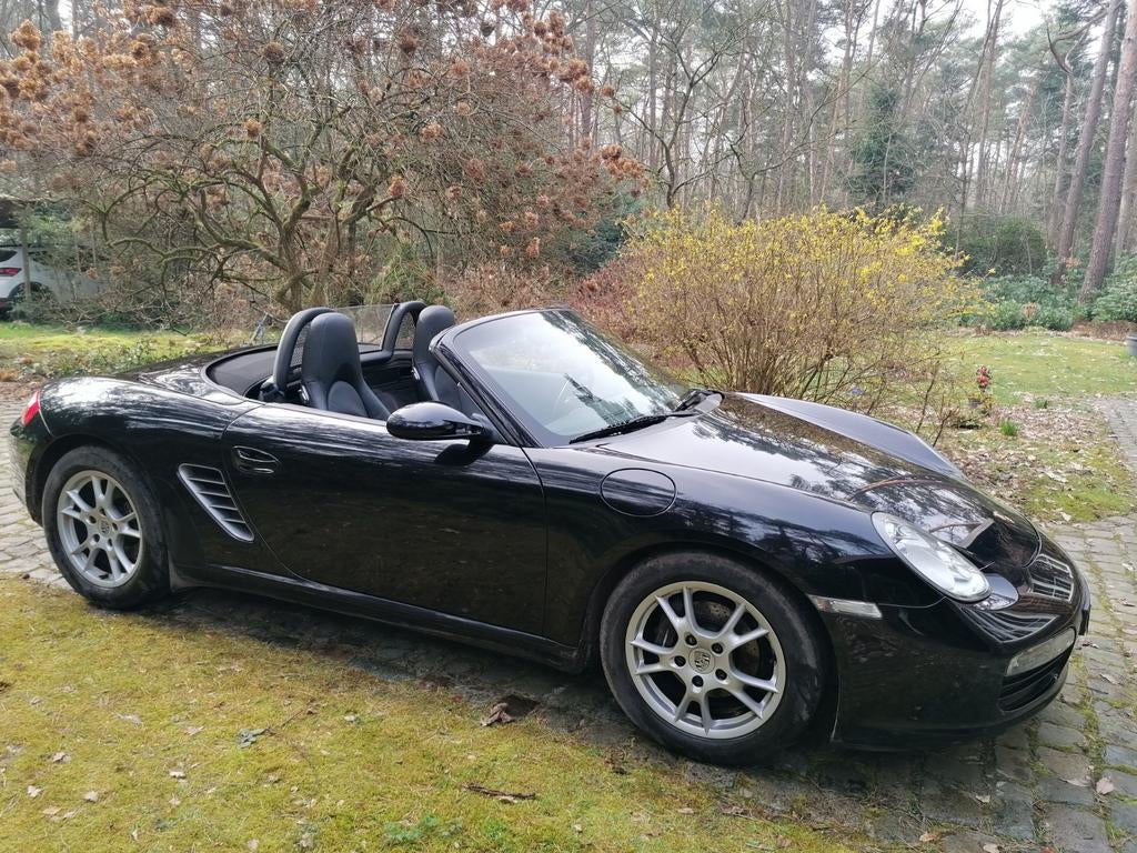 Porsche Boxter, zwart, binnen zwart leder, tweede eigenaar, Autos, Porsche, Cuir, Achat, Boîte manuelle, Noir
