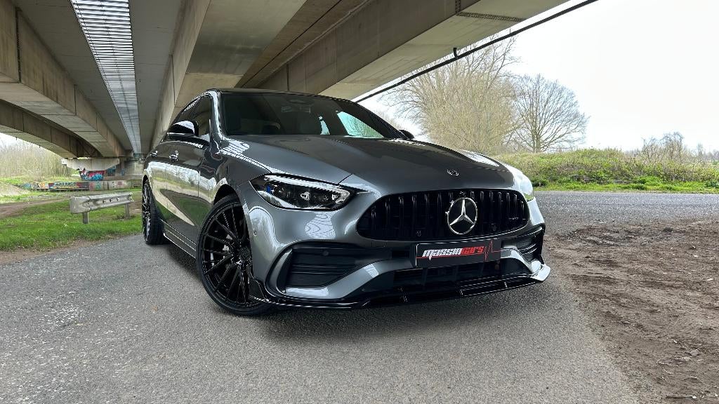 Prachtige Mercedes C180 Berline (AMG-KIT) Vol opties!, Auto's, 4 cilinders, Leder, Bedrijf, 5 deurs