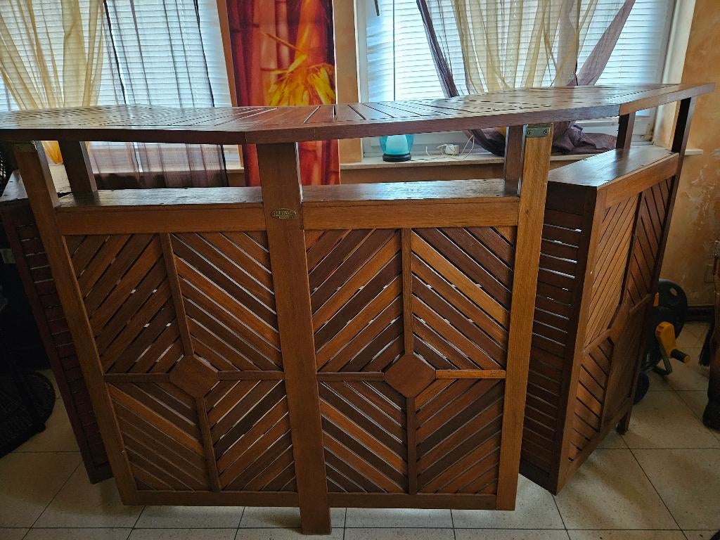 Bar en teck, Maison & Meubles, Enlèvement, Comme neuf