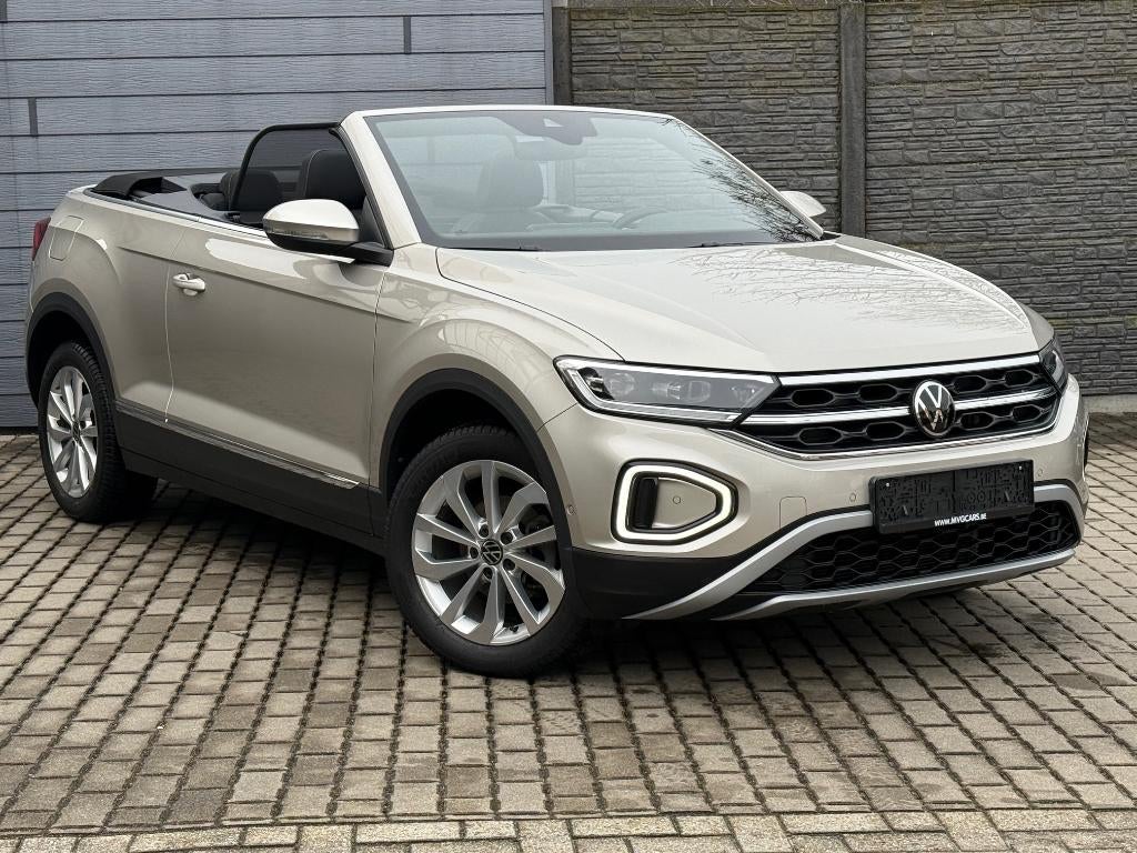 Volkswagen T-Roc Cabrio 1.0 Tsi Style "Navigatie", Auto's, 4 zetels, Bedrijf, Handgeschakeld, Zilver of Grijs