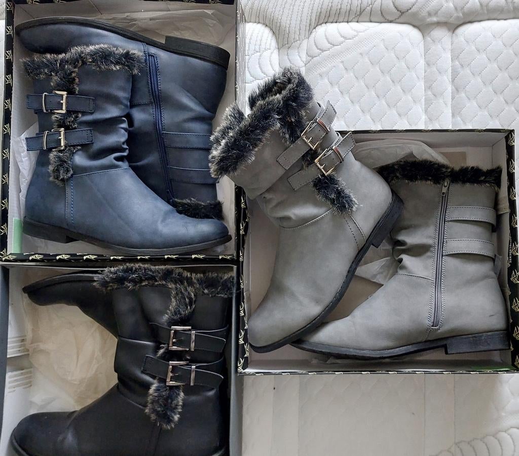 Korte winterlaarzen maat 41, Ophalen of Verzenden