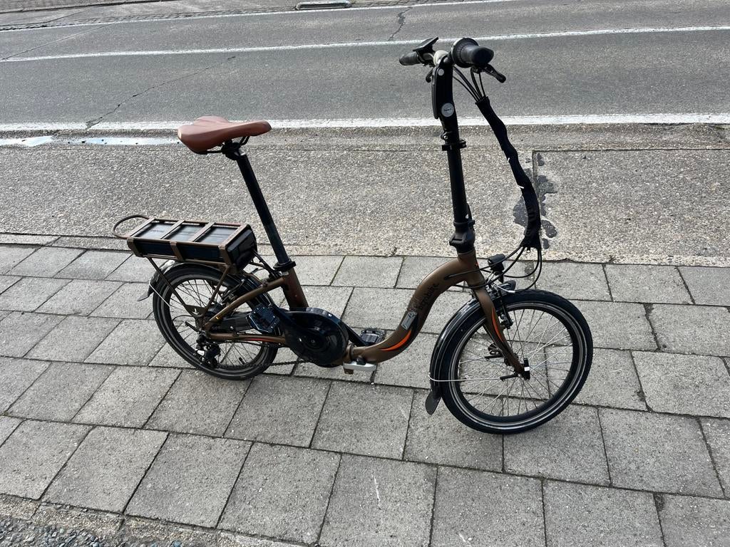 Elektrische plooifiets lees goed, Fietsen en Brommers, Fietsen | Vouwfietsen, 20 inch of meer, Gebruikt, Versnellingen, Totaal opvouwbaar