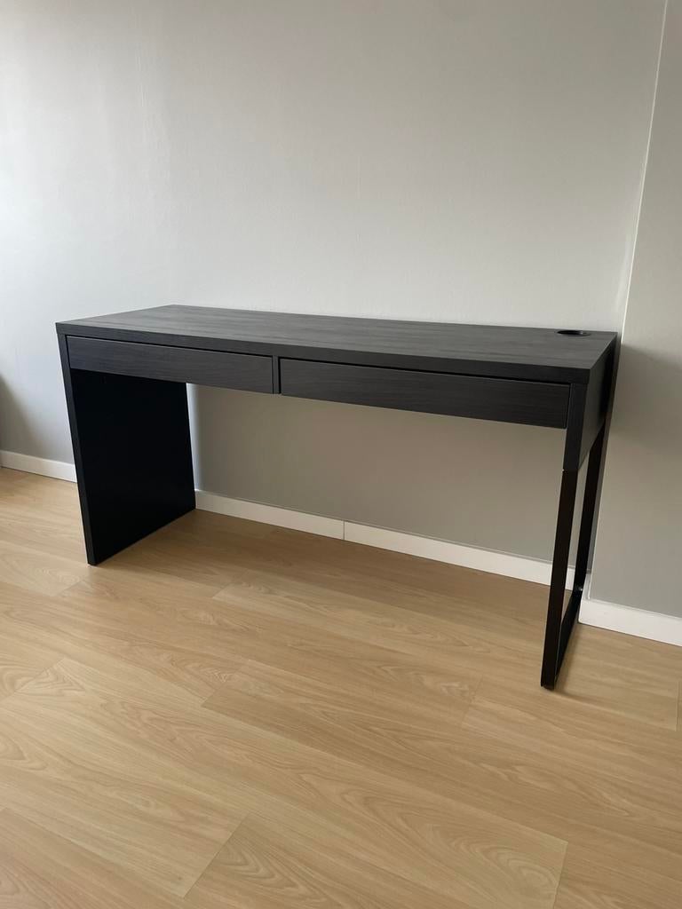 Bureau Micke IKEA - noir, Avec tiroirs, Bureau d'ordinateur, Utilisé, IKEA