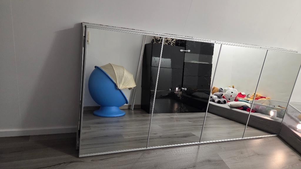 Ikea schuifdeuren, Huis en Inrichting, Kasten | Kleerkasten, Ophalen, Zo goed als nieuw, Minder dan 25 cm, 200 cm of meer