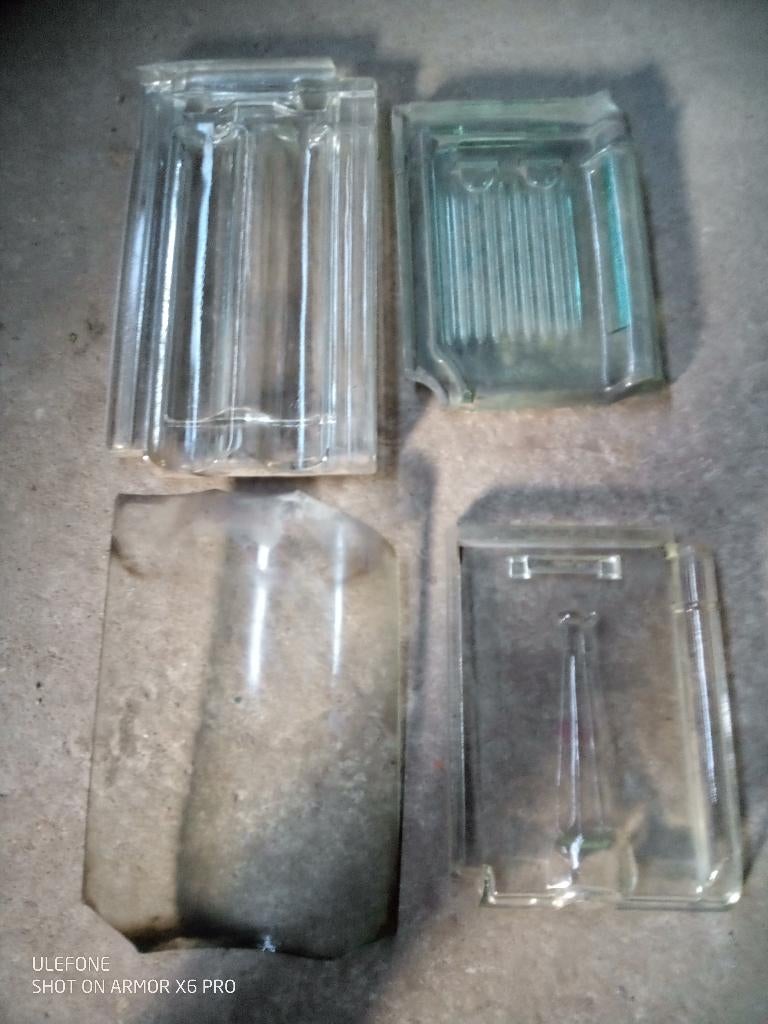 glazen dakpannen, Bricolage & Construction, Tuiles, Enlèvement, Utilisé, Autres matériaux