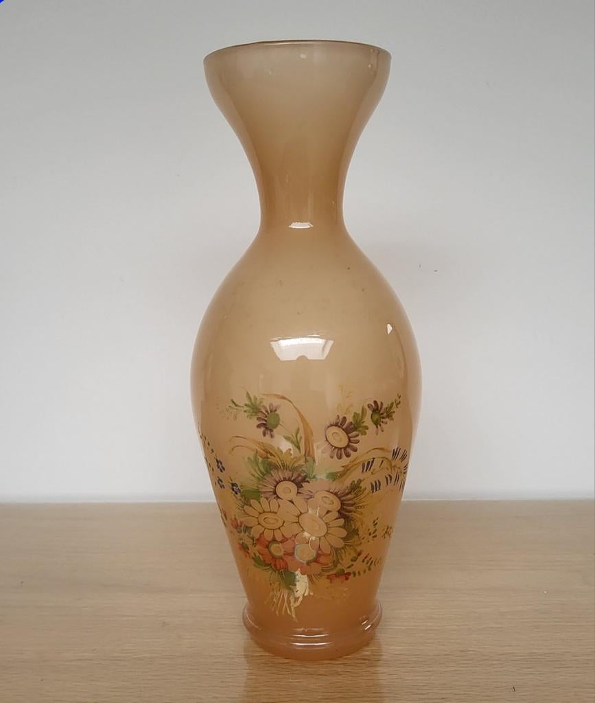 Vintage Opaline glas vaas, Ophalen