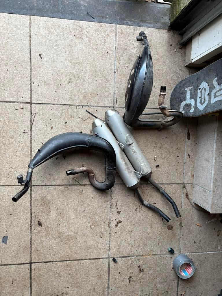2 originele sherco uitlaten, Ophalen, Gebruikt, Uitlaat