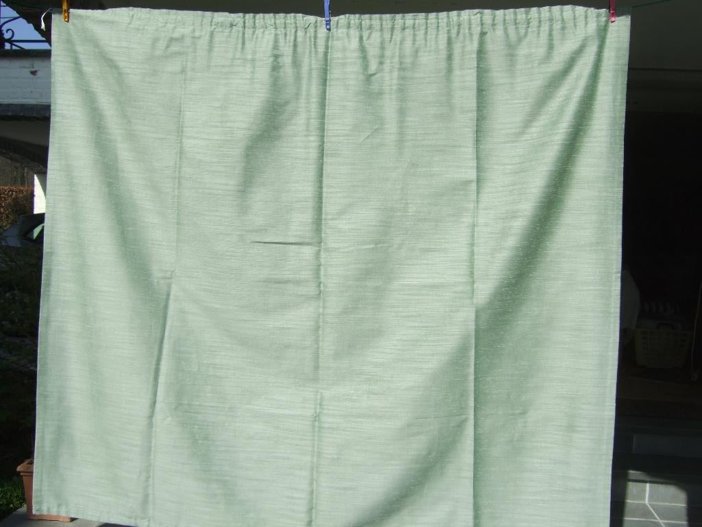 Tentures, Maison & Meubles, Comme neuf, 100 à 150 cm, 100 à 150 cm, Vert