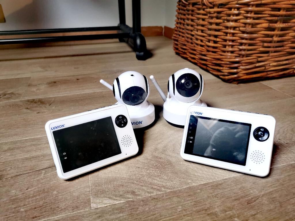 Babyfoon met caméra (keuze uit 1 of 2 sets), Kinderen en Baby's, Babyfoons, Gebruikt, 250 meter of meer, Camera, Terugspreekfunctie