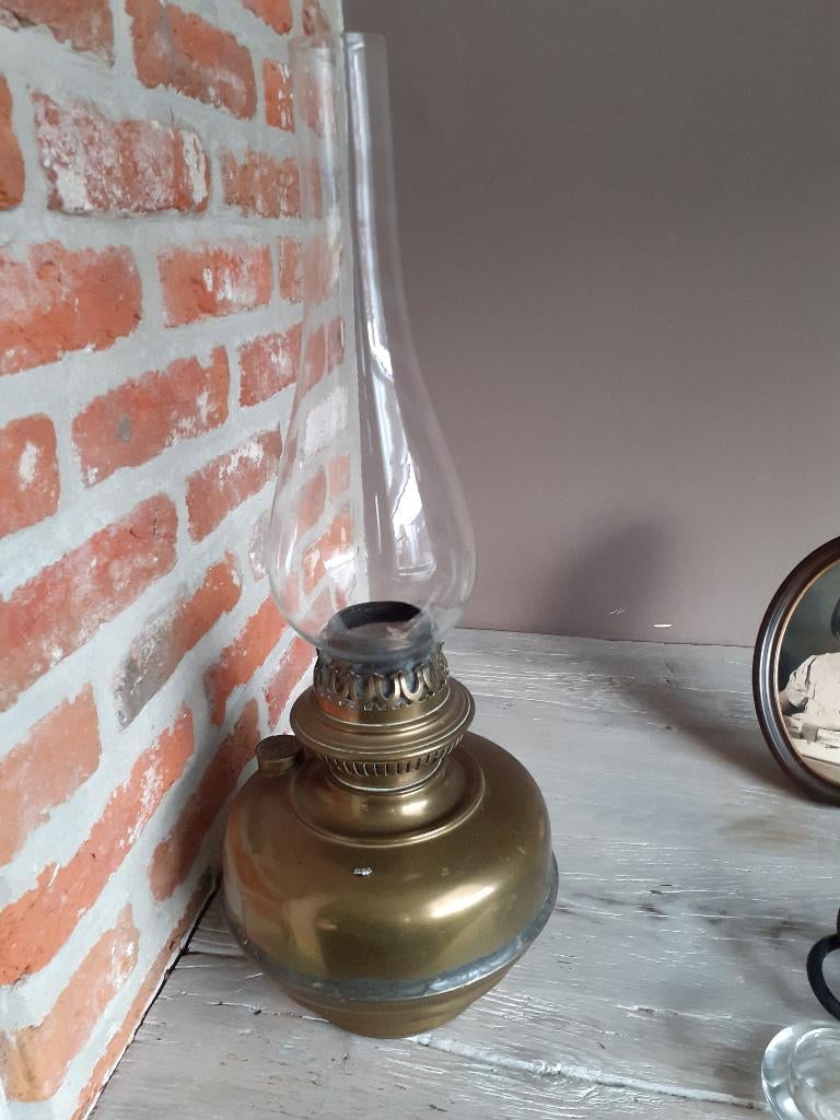 koperen olielamp, Ophalen of Verzenden, Koper