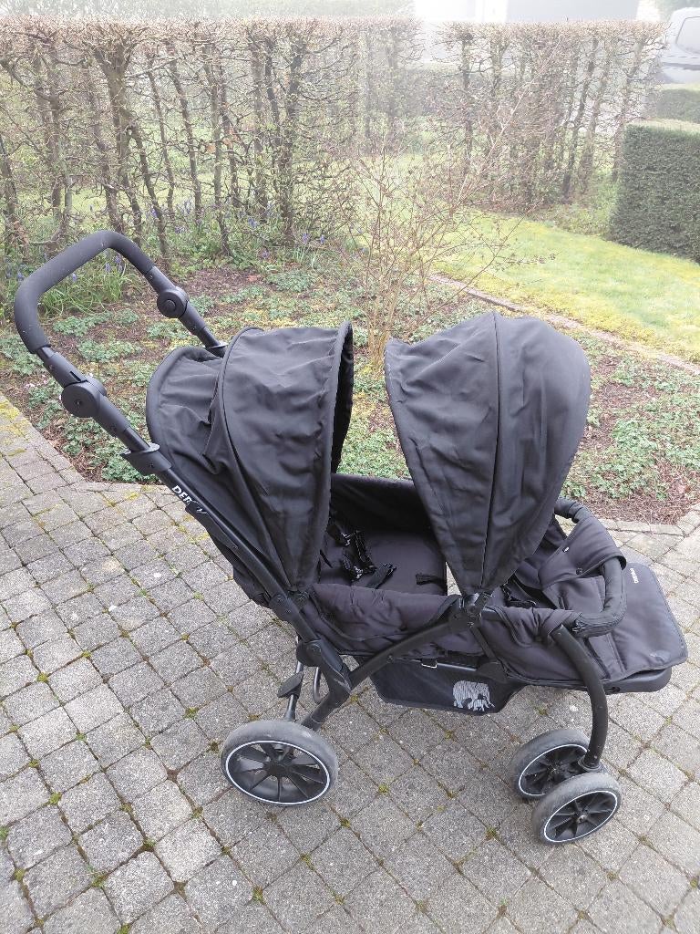 Duo buggy Deryan, Kinderen en Baby's, Buggy's, Ophalen, Gebruikt, Overige merken, Verstelbare rugleuning