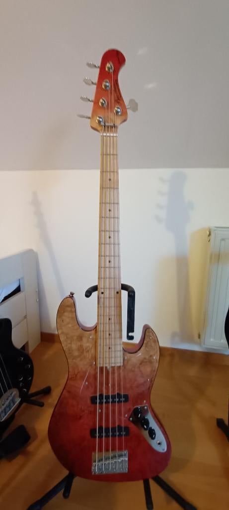 basgitaar 5 string, Musique & Instruments, Instruments à corde | Guitares | Basses, Enlèvement, Comme neuf, Électrique, 5 cordes