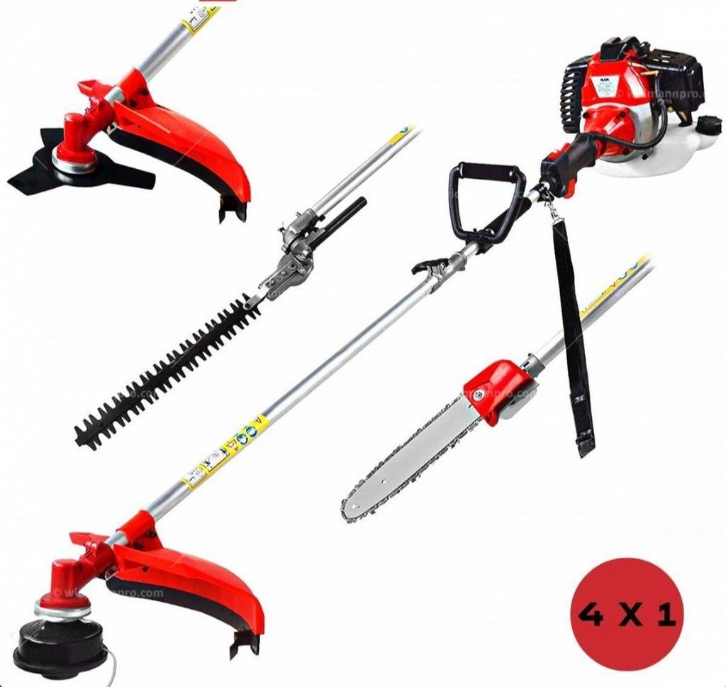 Débroussailleuse 8 en 1, coupe-bordures, tronçonneuse, taill