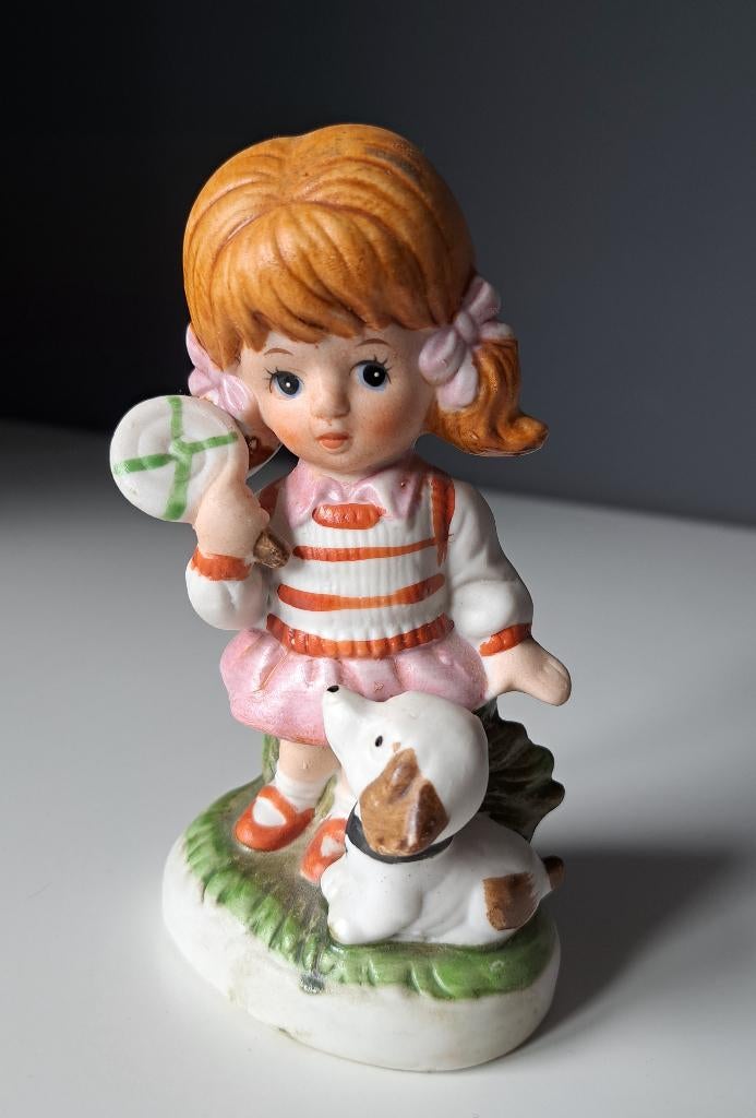 Porselein Meisje met hond, Verzamelen, Ophalen of Verzenden, Zo goed als nieuw, Mens