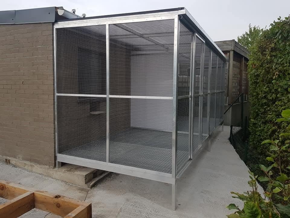 Duivenvolliere Aluminium