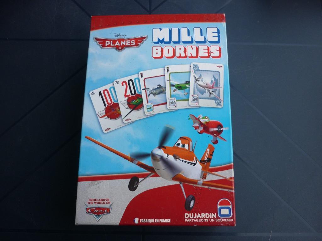 Jeu de société - Mille Bornes Planes (cars) Disney -Dujardin, Trois ou quatre joueurs, Enlèvement ou Envoi, Utilisé