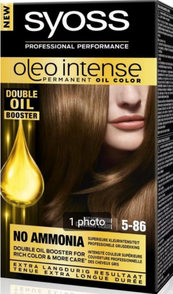 Syoss Oleo intense 5-86 châtain clair NEUF !, Enlèvement ou Envoi, Neuf, Soin des cheveux ou Soin réparateur des cheveux